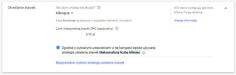Określanie maksymalnej stawki CPC Google Ads